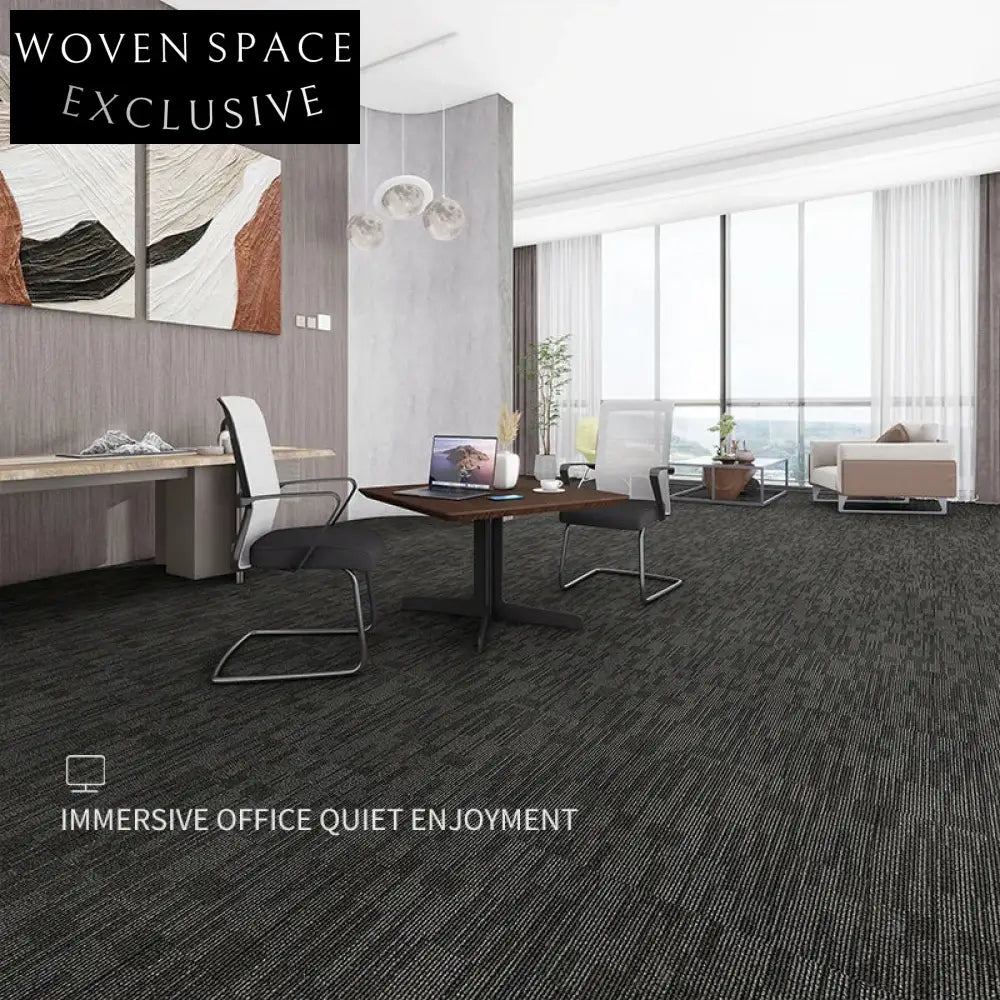 Modular Commercial Office Carpet Tiles - Thickened Non-Woven Fabric, Easy Stitching, Cuttable