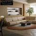 Modular Fabric Leather Sectional Sofa Set - Versatile Living Room Seating