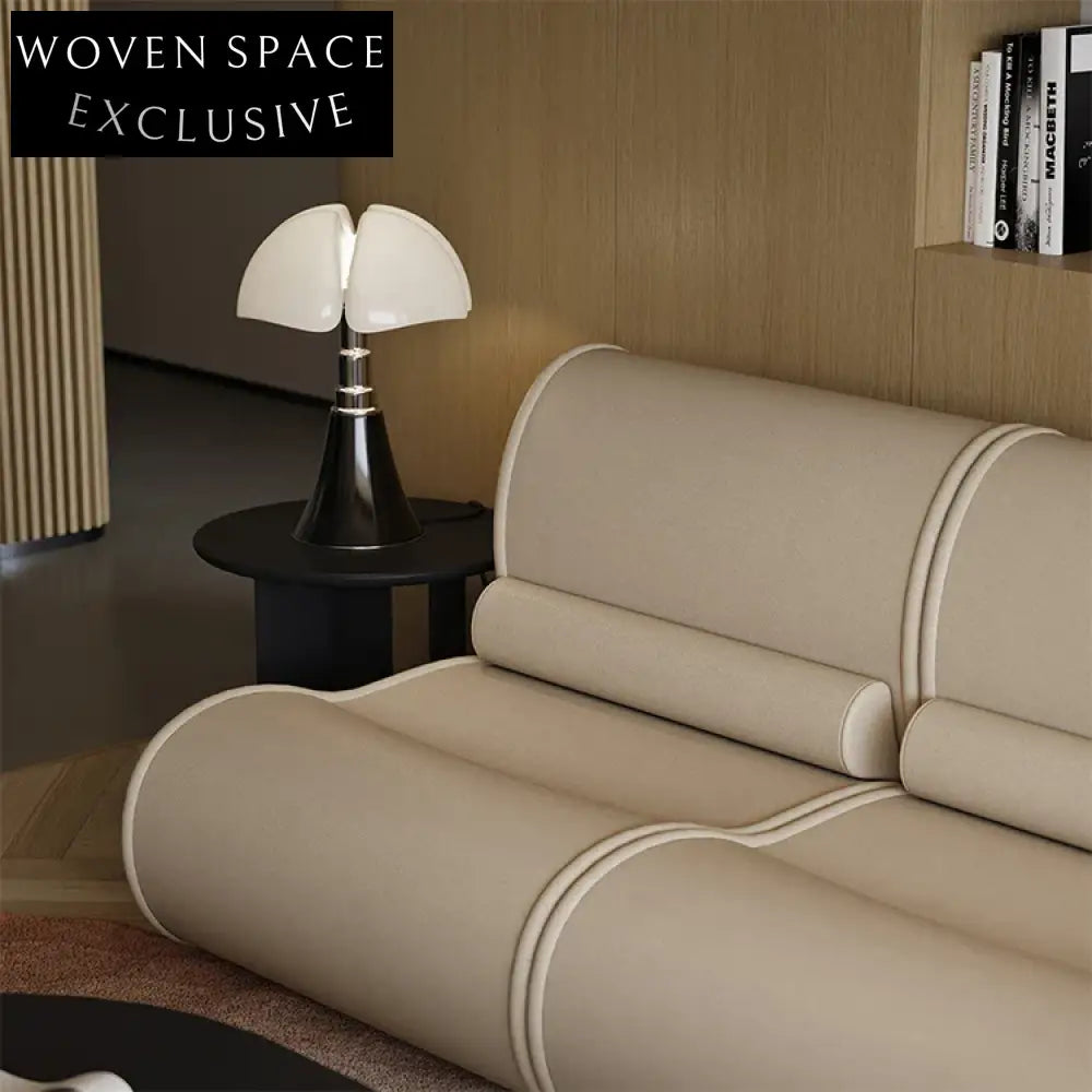 Modular Fabric Leather Sectional Sofa Set - Versatile Living Room Seating