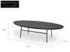 Montrel 117.5cm Coffee Table - Black Ash Veneer Coffee Tables
