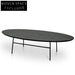 CCF2481-SD 117.5cm Coffee Table - Black Ash Veneer - Black Legs