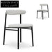 Moon White Boucle Dining Chair (set of 2)