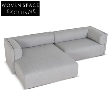 Mullen Left Chaise Sofa - Grey Chaise Sofa