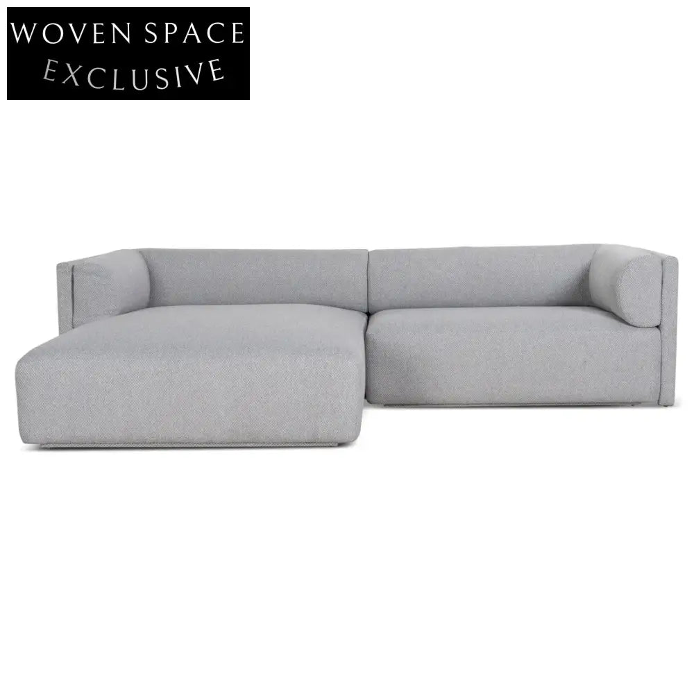 Mullen Left Chaise Sofa - Grey Chaise Sofa