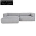 Mullen Left Chaise Sofa - Grey Chaise Sofa
