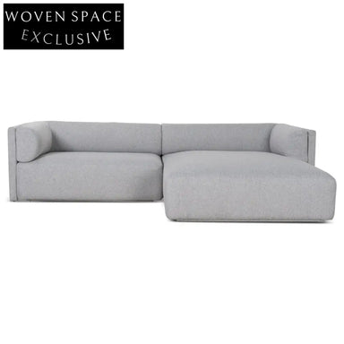 Mullen Right Chaise Sofa -Grey Chaise Sofa