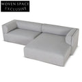 Mullen Right Chaise Sofa -Grey Chaise Sofa