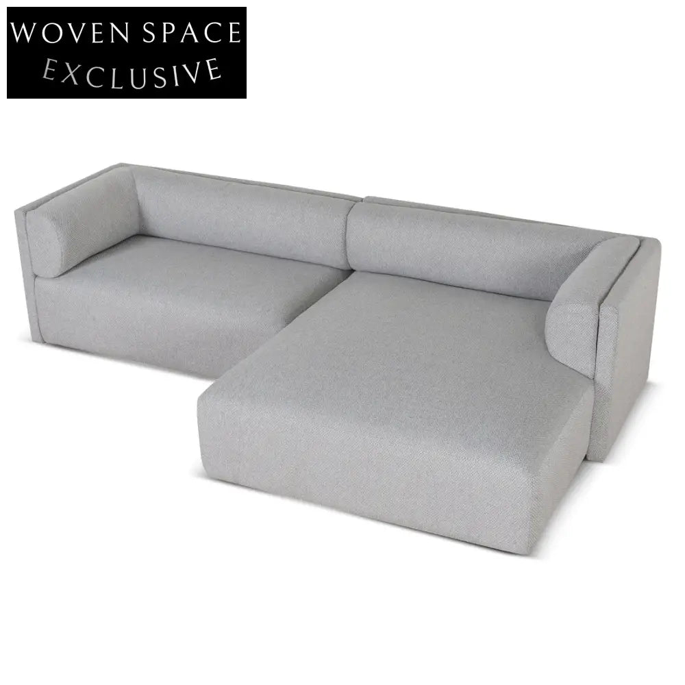 Mullen Right Chaise Sofa -Grey Chaise Sofa