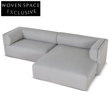 Mullen Right Chaise Sofa -Grey Chaise Sofa