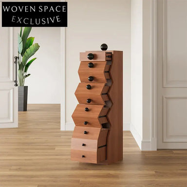 Multi-functional Solid Wood Corner Cabinet with Storage for Living Room