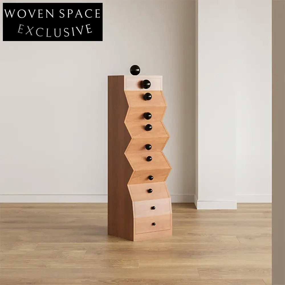 Multi-functional Solid Wood Corner Cabinet with Storage for Living Room