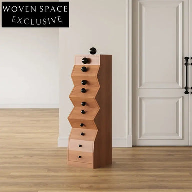 Multi-functional Solid Wood Corner Cabinet with Storage for Living Room