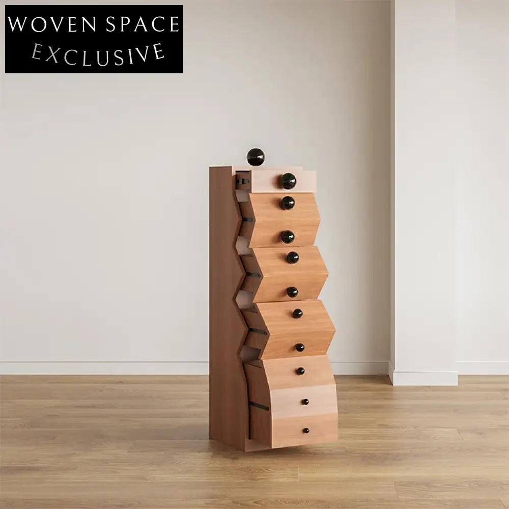 Multi-functional Solid Wood Corner Cabinet with Storage for Living Room