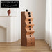 Multi-functional Solid Wood Corner Cabinet with Storage for Living Room