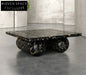 Elegant Waterproof Natural Black Marble Rectangle Coffee Table for Living Room