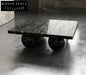 Elegant Waterproof Natural Black Marble Rectangle Coffee Table for Living Room