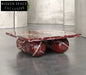 Elegant Waterproof Natural Black Marble Rectangle Coffee Table for Living Room