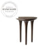 Natural Brown Solid Oak Geometric Nordic Living Room Side Table