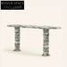 Natural Italian Travertine Stone Console Table for Modern Living Room Decor
