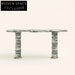 Natural Italian Travertine Stone Console Table for Modern Living Room Decor