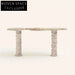 Natural Italian Travertine Stone Console Table for Modern Living Room Decor