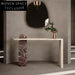 Natural Marble Modern Entryway Console Table, Durable Living Room Accent Furniture