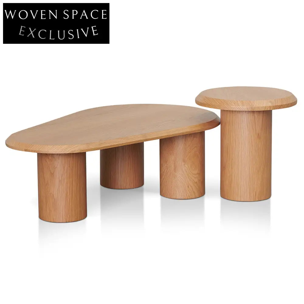 Natural Oak Nested Table Tables