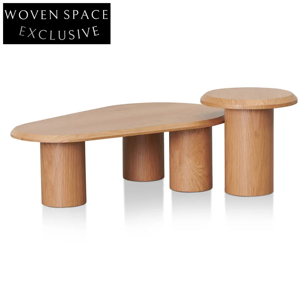 Natural Oak Nested Table