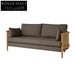 Natural Rattan Oak Wood Frame Couch Sofa for Modern Living Room Hotel