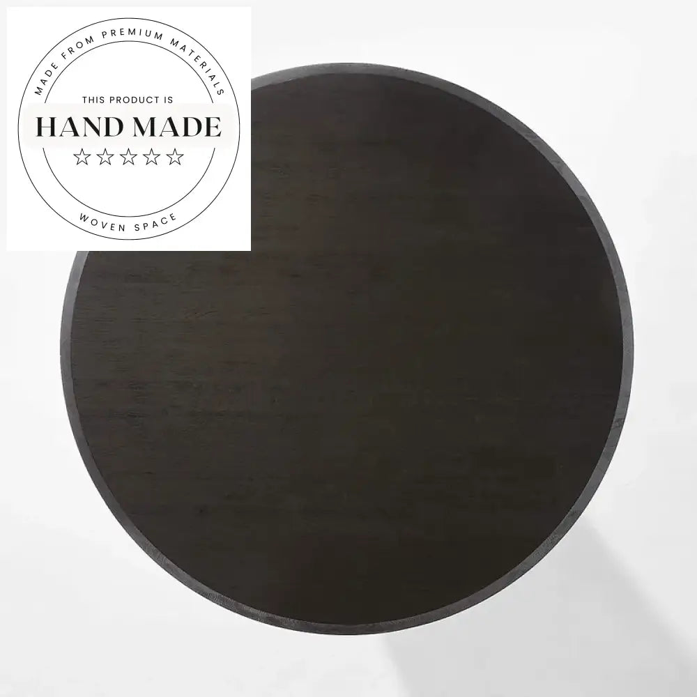 Natural Solid Oak Wood Round Contemporary Villa Restaurant Dining Table
