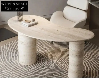 Elegant Natural Travertine Coffee Table for Modern Living Rooms and Offices