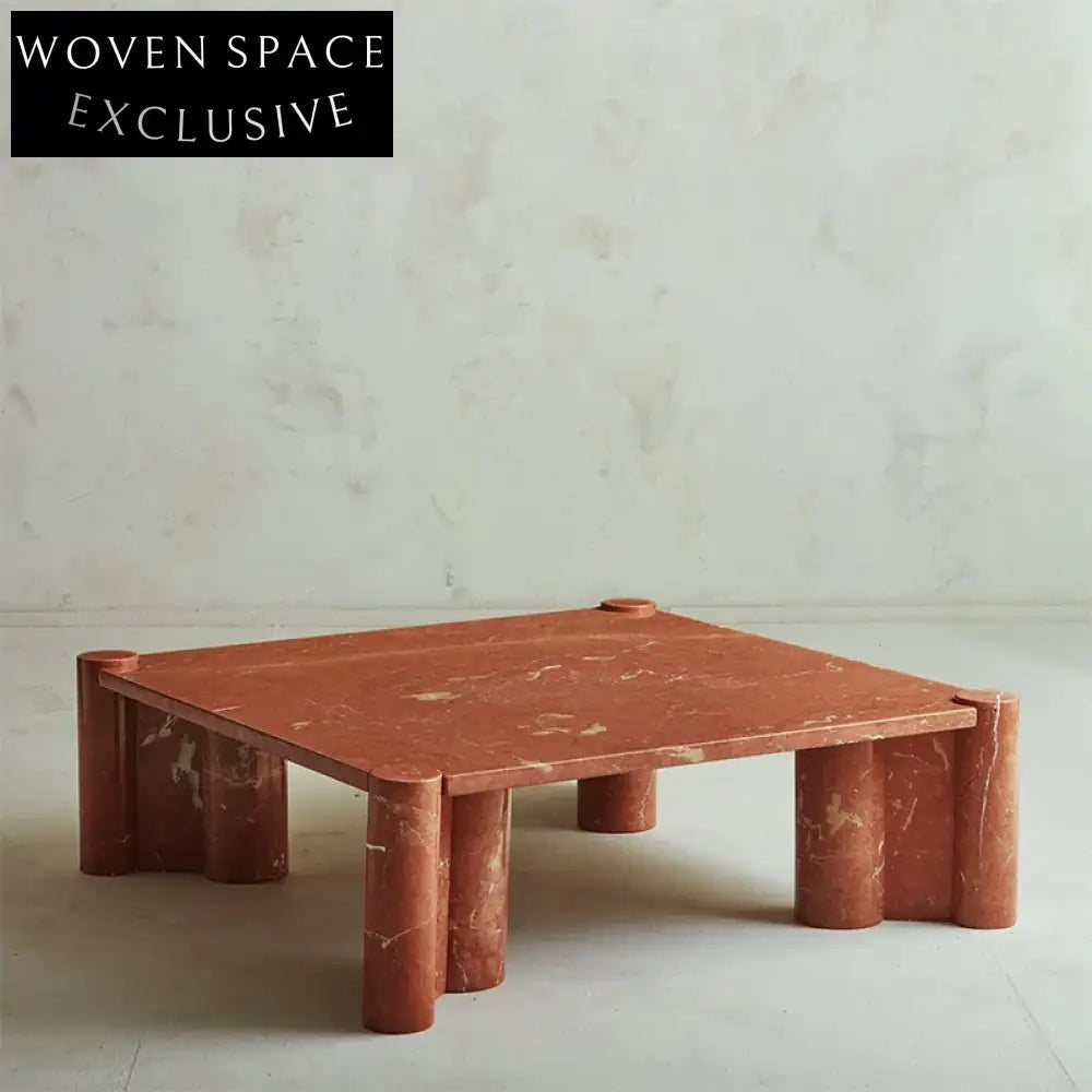 Natural Travertine Stone Square Modern Living Room Coffee Table