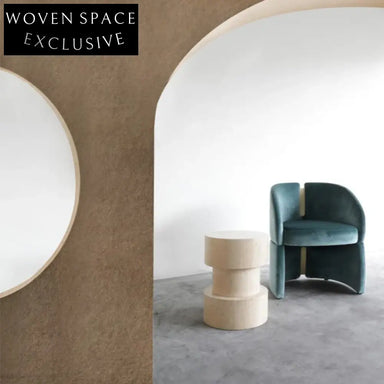 Natural Yellow Cave Stone Round Marble Modern Side Coffee Table