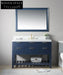 Navy Blue Modern Tall Bathroom Vanity Cabinet with Soft-Close Drawers