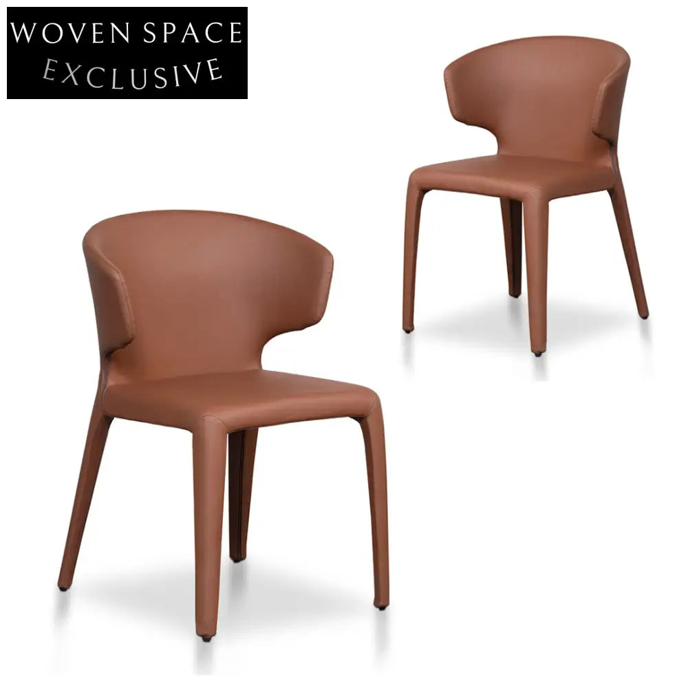  Nestor Dining Chair - Brown (Set of 2)