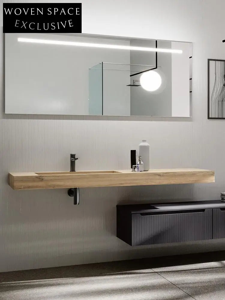 Nicholas Medieval Oak Elm Double Basin