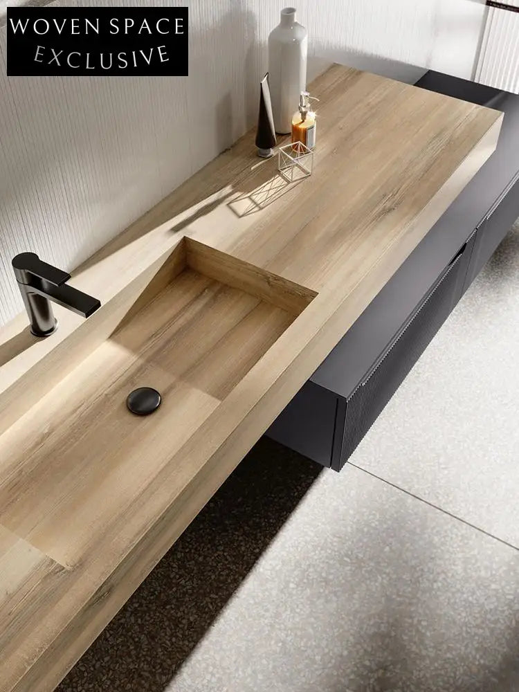 Nicholas Medieval Oak Elm Double Basin