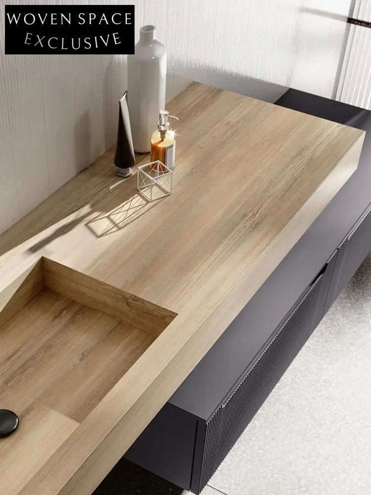 Nicholas Medieval Oak Elm Double Basin