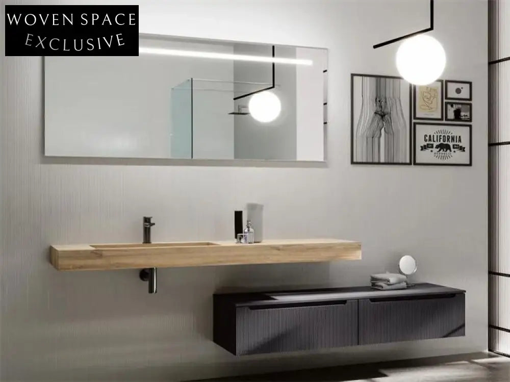 Nicholas Medieval Oak Elm Double Basin