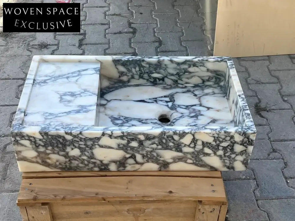Nicola Viola Marble Sink Trendy Bathroom Vanity Basin