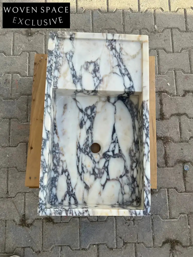 Nicola Viola Marble Sink Trendy Bathroom Vanity Basin