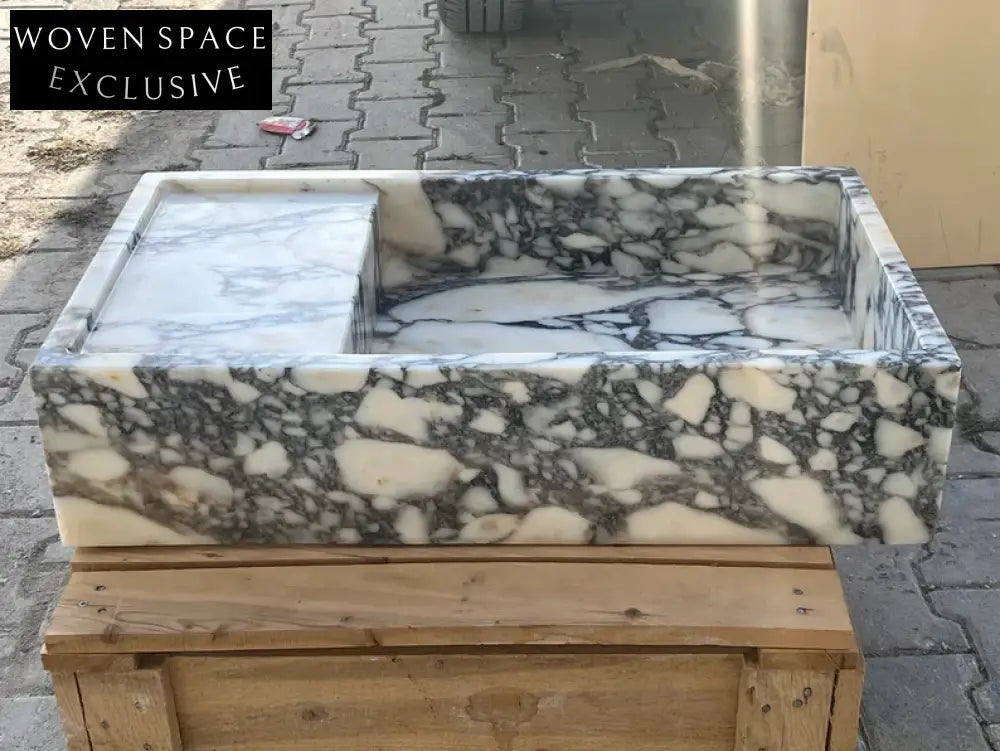 Nicola Viola Marble Sink Trendy Bathroom Vanity Basin