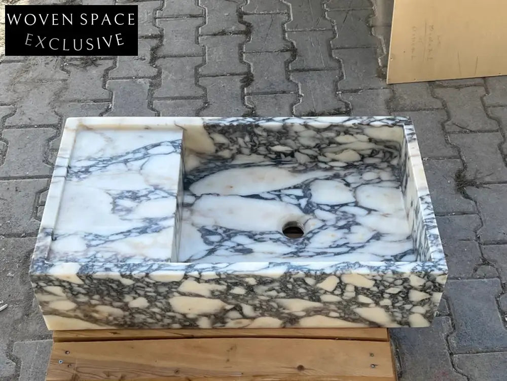 Nicola Viola Marble Sink Trendy Bathroom Vanity Basin