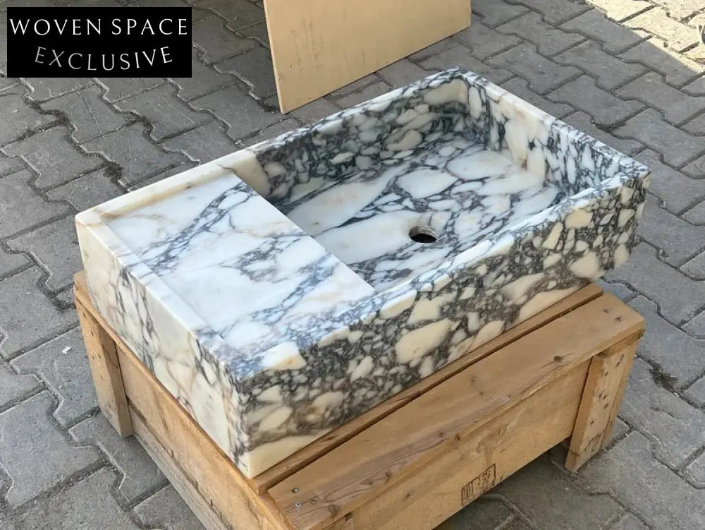 Nicola Viola Marble Sink Trendy Bathroom Vanity Basin