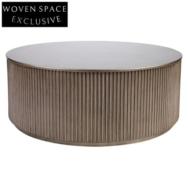 Nomad Round Coffee Table - Antique Gold
