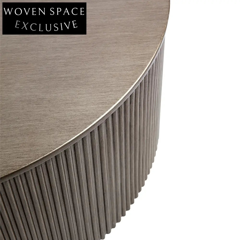 Nomad Round Coffee Table - Antique Gold Coffee Table