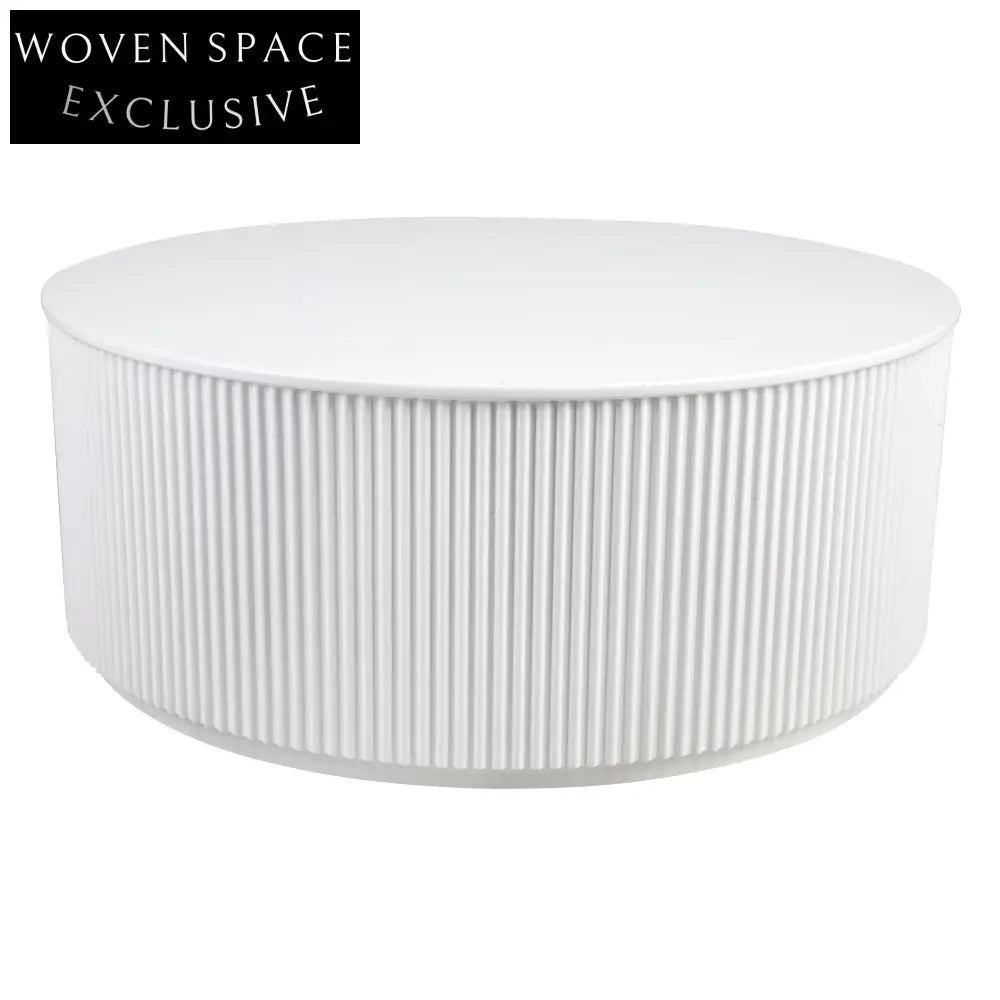 Nomad Round Coffee Table - White