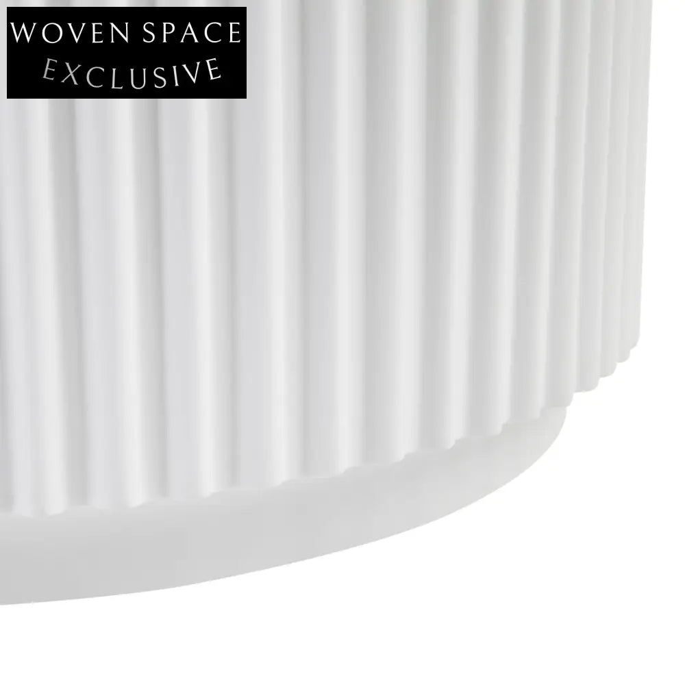 Nomad Round Coffee Table - White Coffee Table