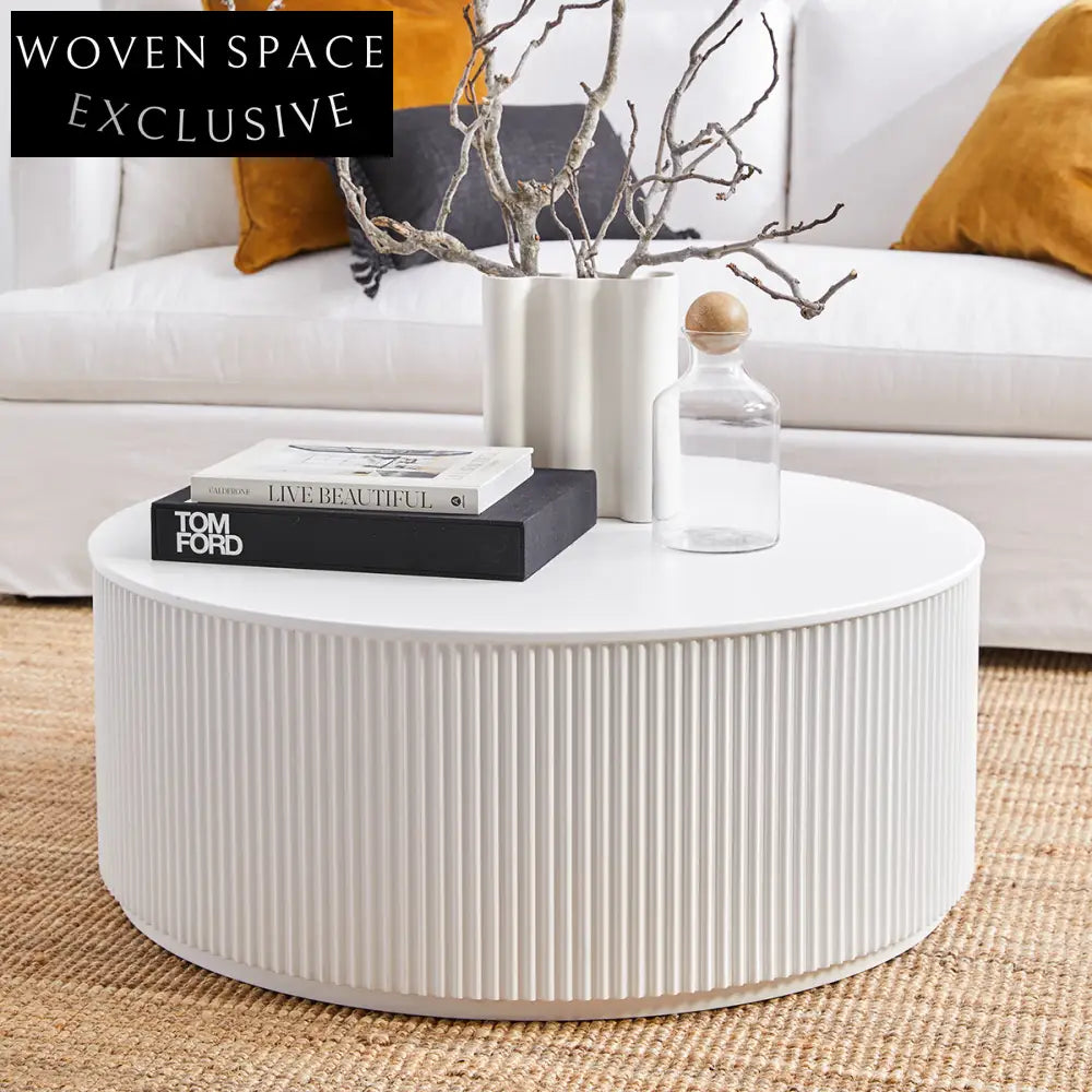 Nomad Round Coffee Table - White Coffee Table