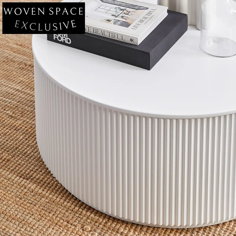 Nomad Round Coffee Table - White Coffee Table